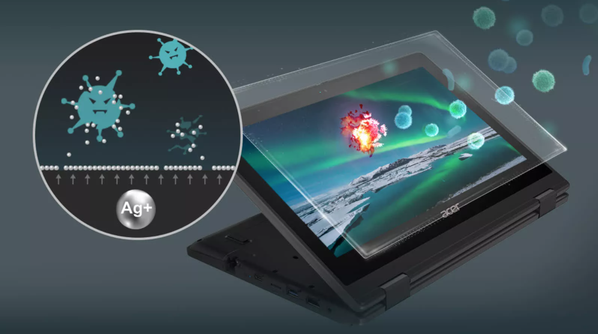 Acer công bố dòng laptop mới và máy tính bảng với công nghệ chống vi khuẩn