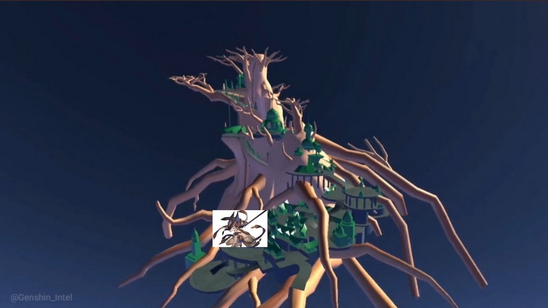 Genshin Impact: Leaker tiếp tục hé lộ thiết kế sơ bộ của đất nước Sumeru kế tiếp - Thành phố quanh thân cây khổng lồ