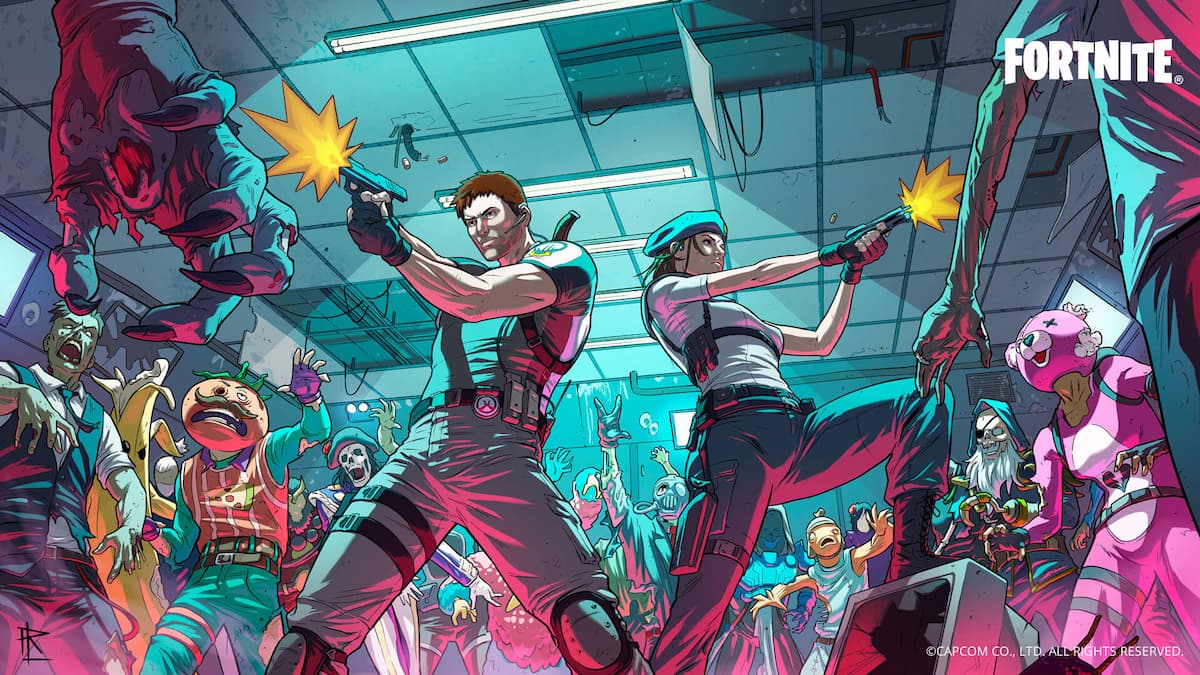 Hai nhân vật chính của seri Resident Evil đã có mặt trong Fortnite