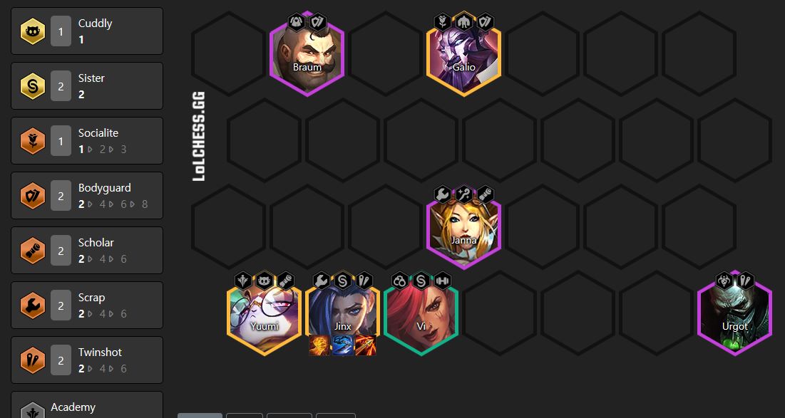 DTCL Mùa 6: Hướng dẫn Top đội hình Chị Em Jinx Vi mạnh nhất rank Cao Thủ về late game