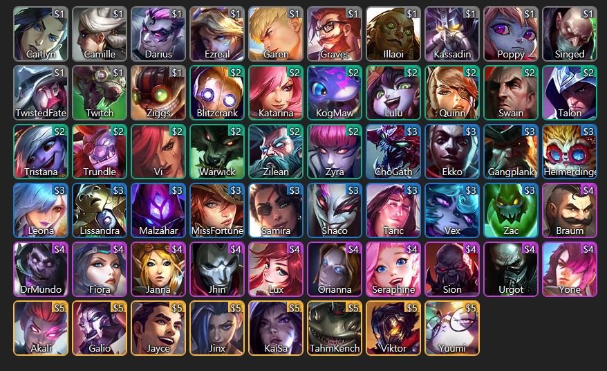 DTCL Mùa 6: Chi tiết kĩ năng của Tất cả tướng từ 1 đến 5 Vàng đầy đủ nhất cho tân thủ