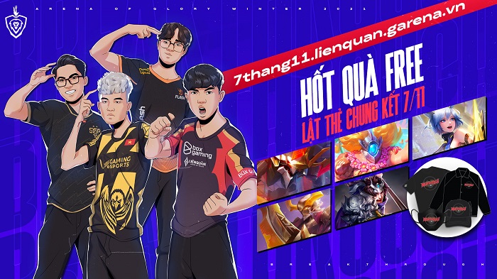 Garena tung quà hấp dẫn cho vòng Playoff và chung kết ĐTDV. Nhận tướng, trang phục miễn phí và quà đặc biệt chưa bao giờ dễ dàng đến thế