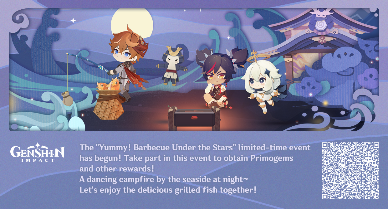 Genshin Impact - Hướng dẫn Nướng cá sự kiện " Tiệc BBQ thơm ngon" để nhận full Nguyên Thạch