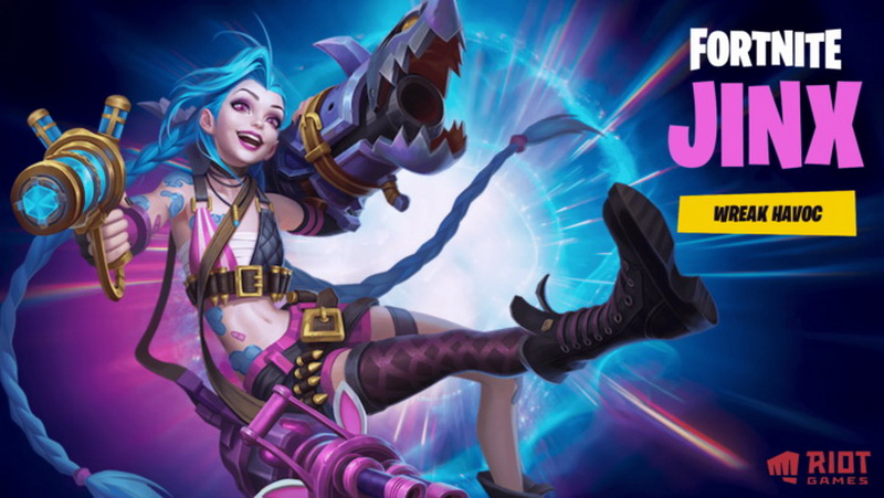 Không chỉ dừng lại ở game nhà, Riot Games đưa Jinx sang tận Fornite để quảng cáo cho series Arcane