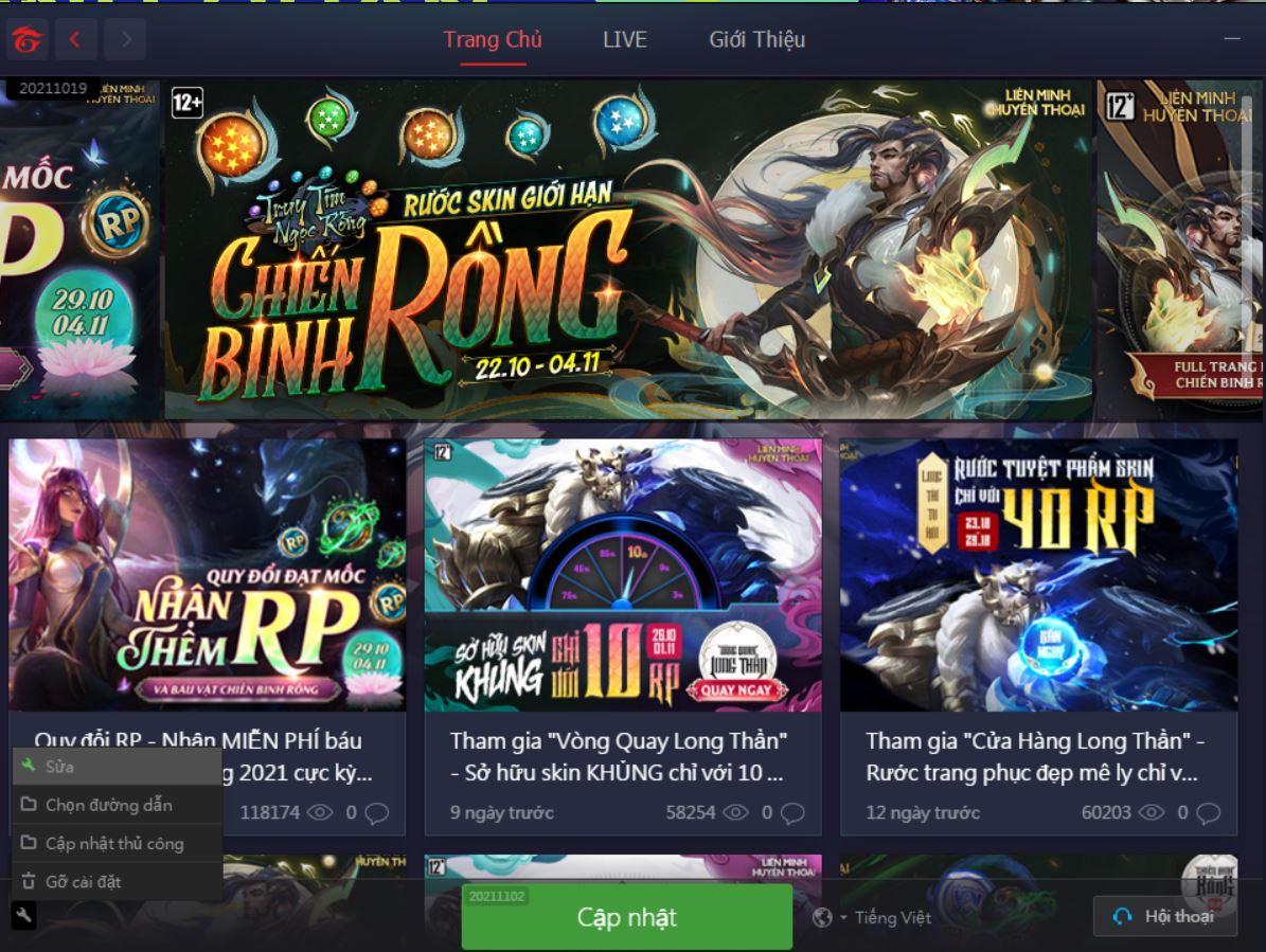 Tổng hợp tất cả lỗi thường gặp trong LMHT server VNG RIOT và cách sửa lỗi mới nhất 