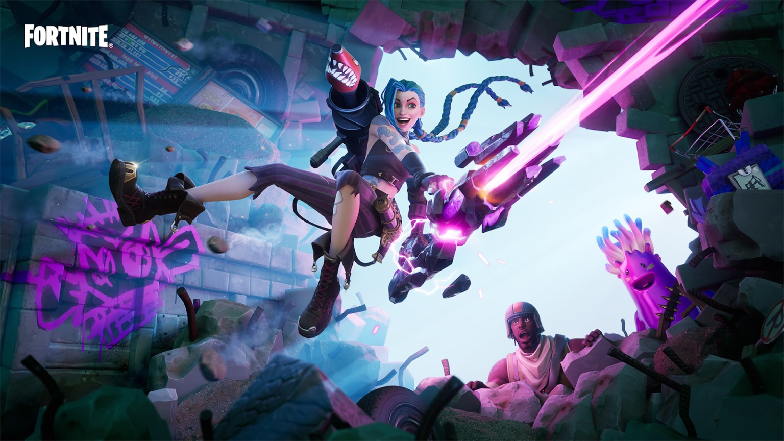 Jinx gia nhập Fornite trong chiến dịch quảng bá Arcane