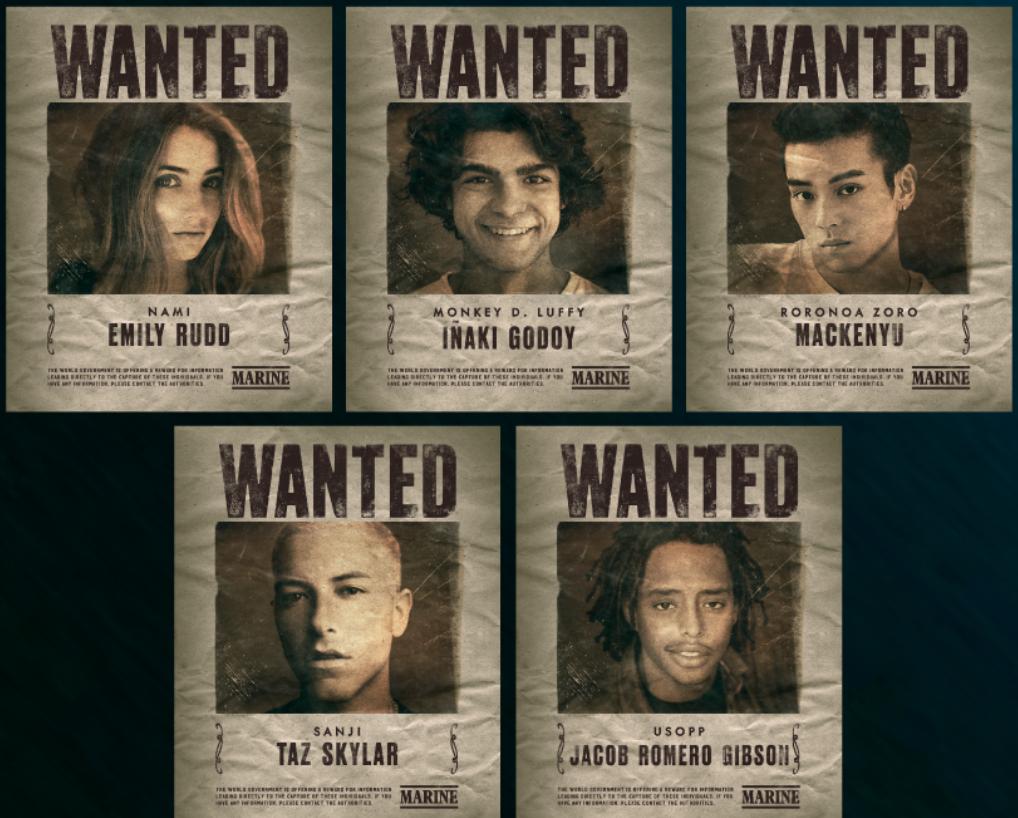 Netflix hé lộ dàn diễn viên vào vai băng Mũ Rơm trong live-action One Piece