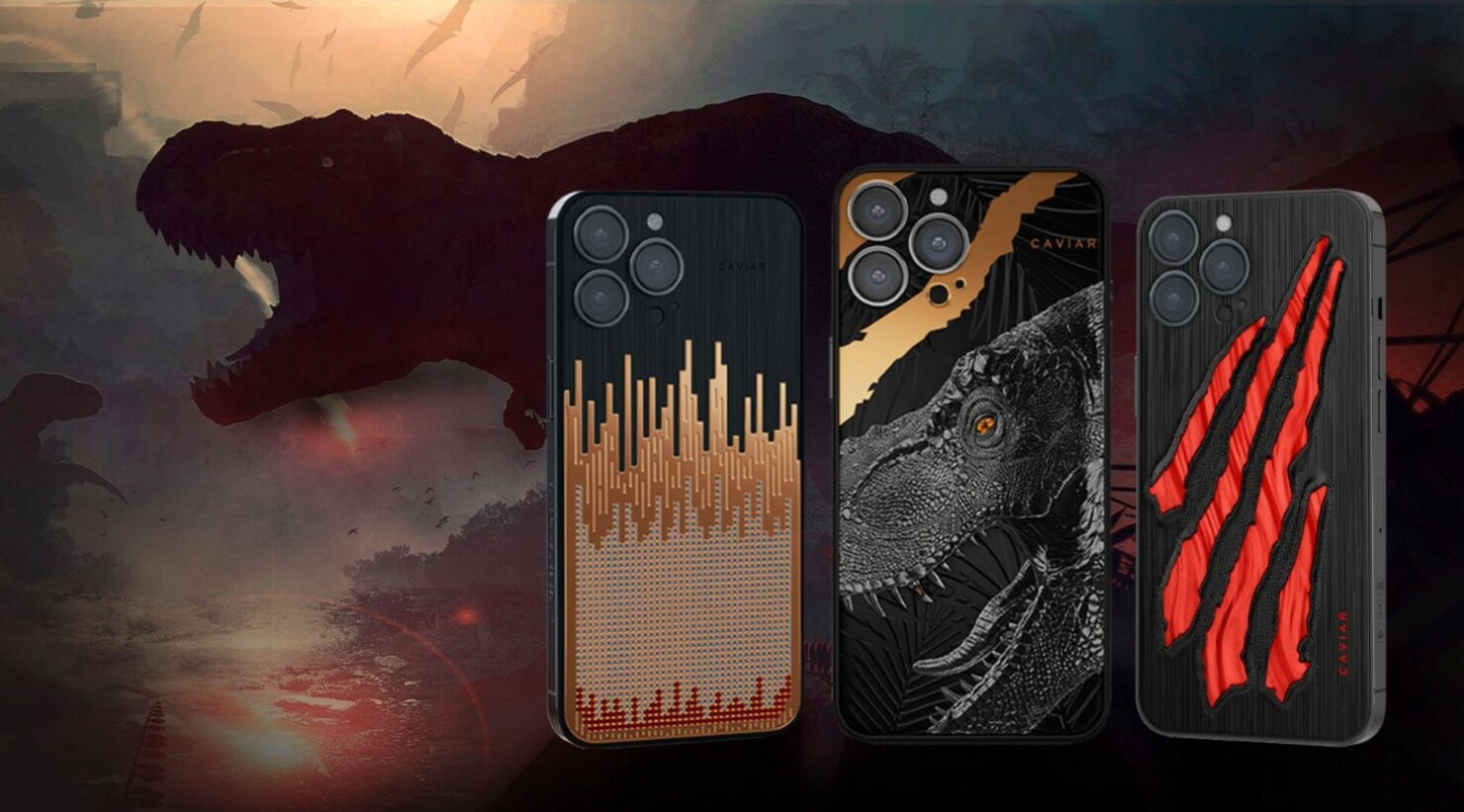 iPhone 13 Pro Max được đính một chiếc răng T-Rex ở mặt sau với giá 9.150 USD 