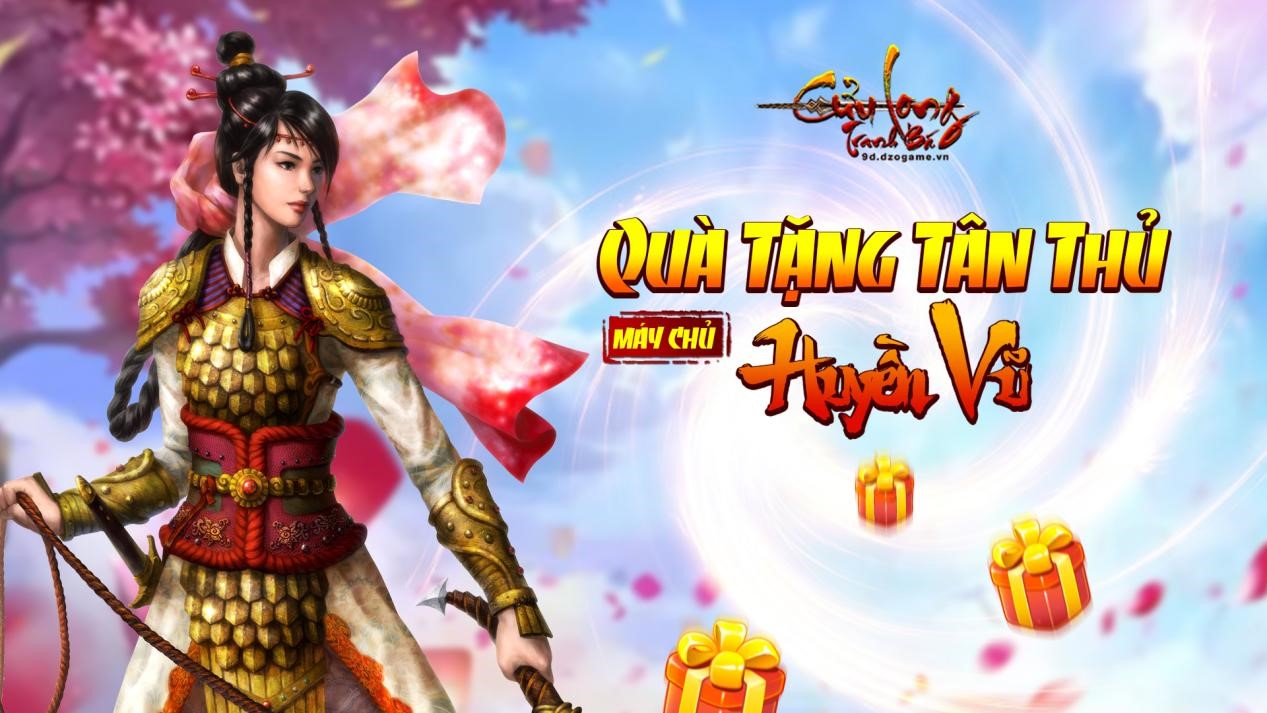 Cửu Long Tranh Bá tặng 100 giftcode khủng nhân dịp ra mắt máy chủ Huyền Vũ