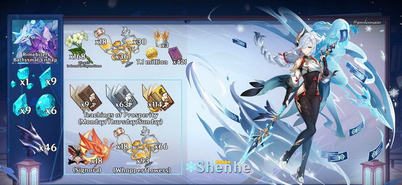 Genshin Impact:  Cách chơi Shenhe đầy đủ với hướng build trang bị và Di Vật mạnh nhất