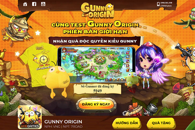 Đăng ký thử nghiệm, nhận quà theo kiểu game mobile Gunny Origin