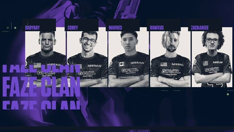 Faze Clan thay máu đội hình Valorant, chỉ giữ lại một tuyển thủ duy nhất