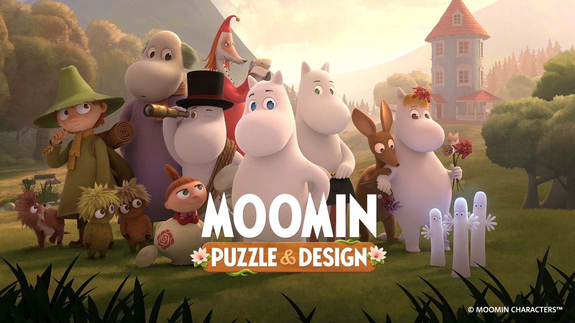 Trải nghiệm chơi game giải đố nhẹ nhàng với siêu phẩm Moomin Puzzle and Design
