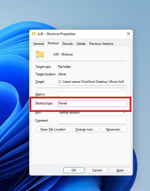 Hướng dẫn tạo phím tắt để mở thư mục trên Windows 11