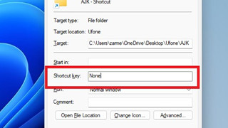 Hướng dẫn tạo phím tắt để mở thư mục trên Windows 11