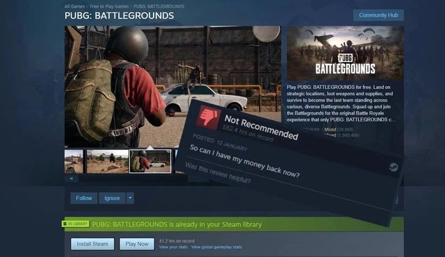 PUBG nhận về hàng nghìn đánh giá tiêu cực ngay sau khi mở cửa miễn phí