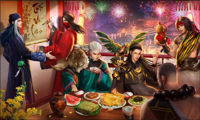 Các môn phái dòng game Võ Lâm Truyền Kỳ quy tụ trong bộ ảnh mừng Tết cổ truyền