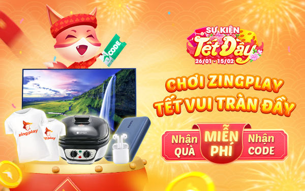 Tết Đầy ZingPlay: Miễn phí quà và code xuyên Tết cho người chơi