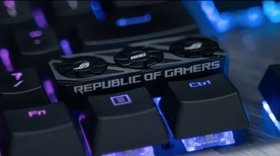 Asus ROG biến phím Shift thành Keycap GPU với quạt quay