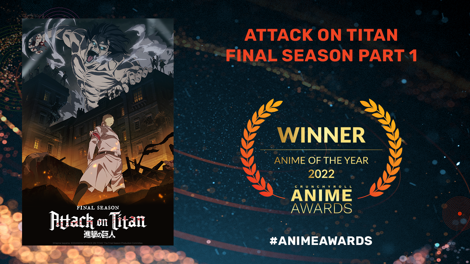 Tổng hợp kết quả giải thưởng Anime Awards năm 2022: Danh hiệu cao nhất gọi tên Attack On Titan!