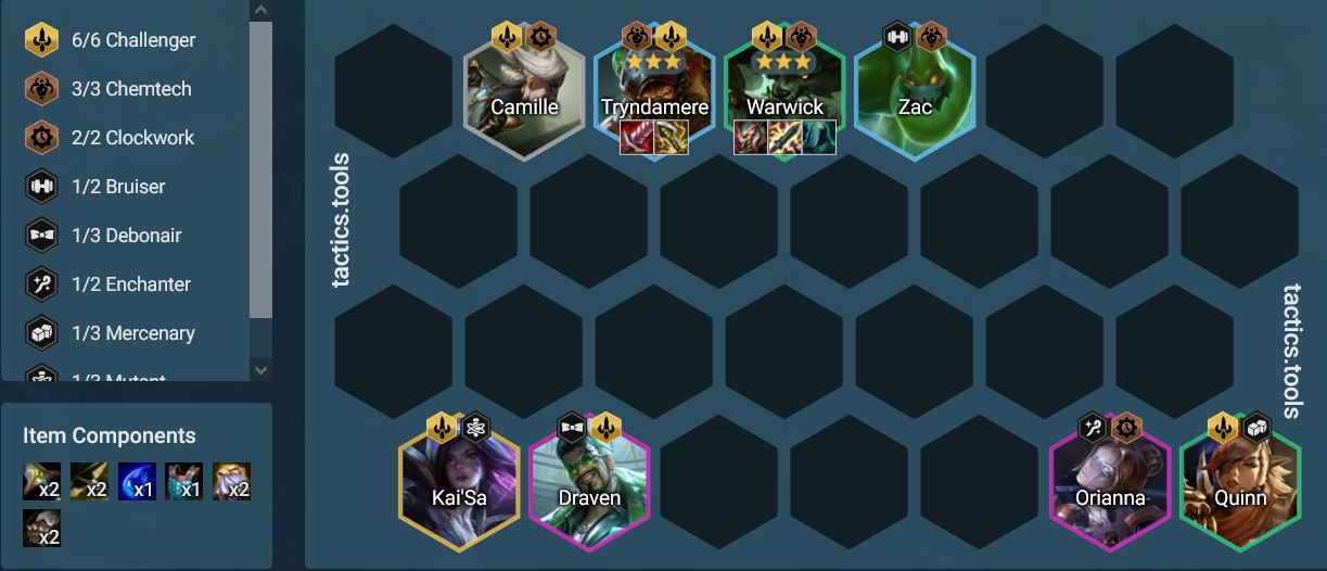 DTCL Mùa 6.5: Hướng dẫn Top đội hình Thách Đấu Warwick Tryndamere Reroll Rank Cao Thủ