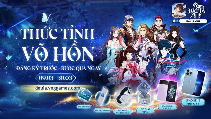 Thức tỉnh Võ Hồn, nhận ngay iPhone 13 Pro Max, Samsung Galaxy Z Flip 3 cùng Đấu La VNG: Đấu Thần Tái Lâm 
