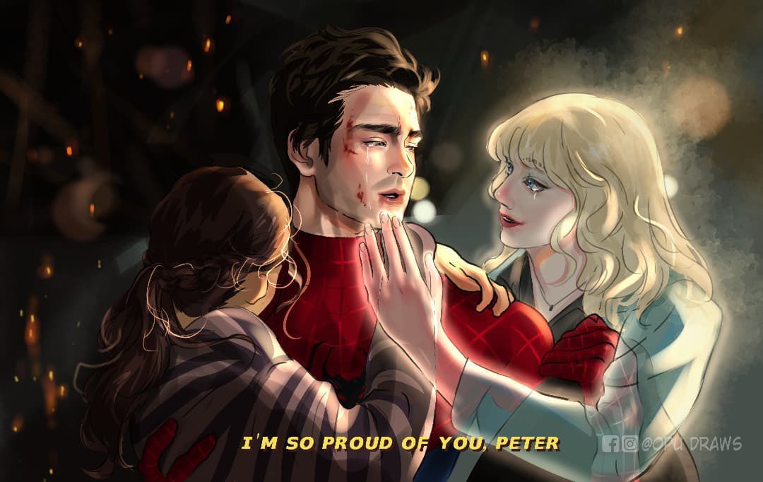 Ảnh fan-art đầy cảm xúc về sự chia ly của Andrew Garfield và Gwen Stacy trong Spider-man: No Way Home