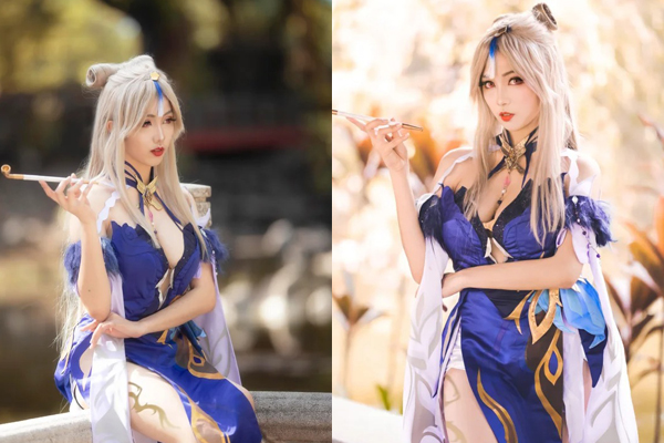 Chiêm ngưỡng bộ cosplay Ningguang trong trang phục U Lan Tinh Diệu cực kì thu hút khiến fan không thể rời mắt
