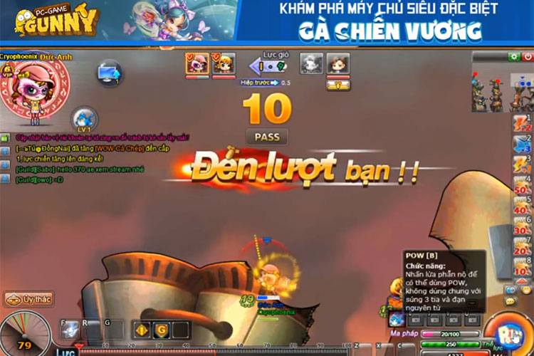 Gà Chiến Vương – tâm điểm đua top và khoe quà trong Gunny PC