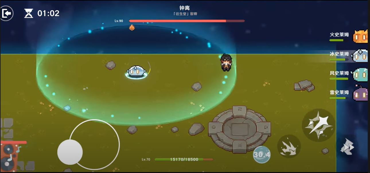 Xuất hiện tựa game giúp bạn hóa thân thành Slime và chiến đấu với các nhân vật trong Genshin Impact