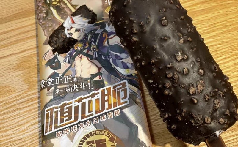 Genshin Impact: Hết Diluc bán gà rán, giờ Itto cũng vác kem đi bán chung