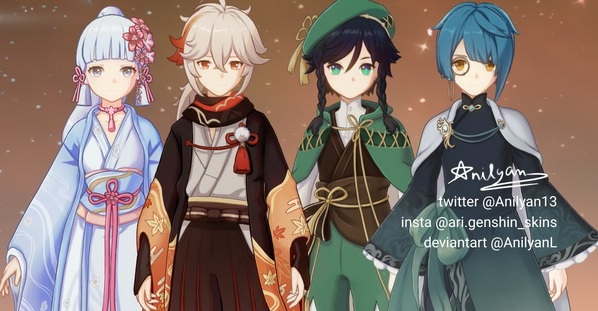 Genshin Impact: Game thủ dựng lại Trang Phục của sự kiện Sắc Màu Rực Rỡ - đẹp không chỗ chê