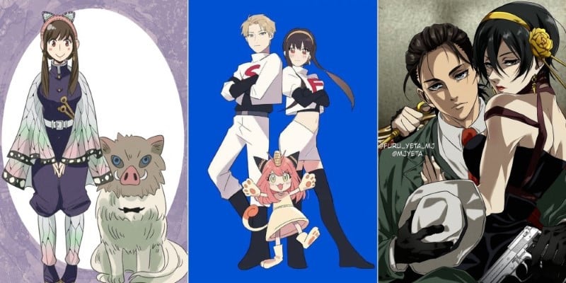 Fans gasped with the series of Spy X Family isekai fanart to another anime universe!