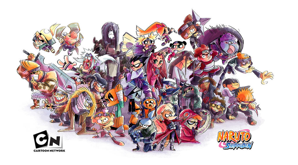 Hoài niệm với loạt fanart Cartoon Network xuyên không vào Naruto!