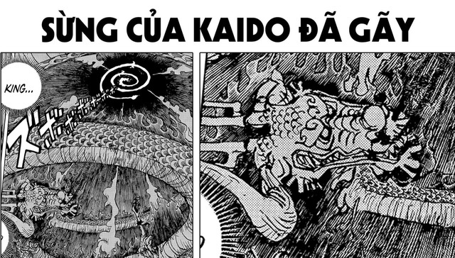 Kaido chính thức gãy sừng trong One Piece chap 1049, ngày tàn của băng Bách Thú đã đến