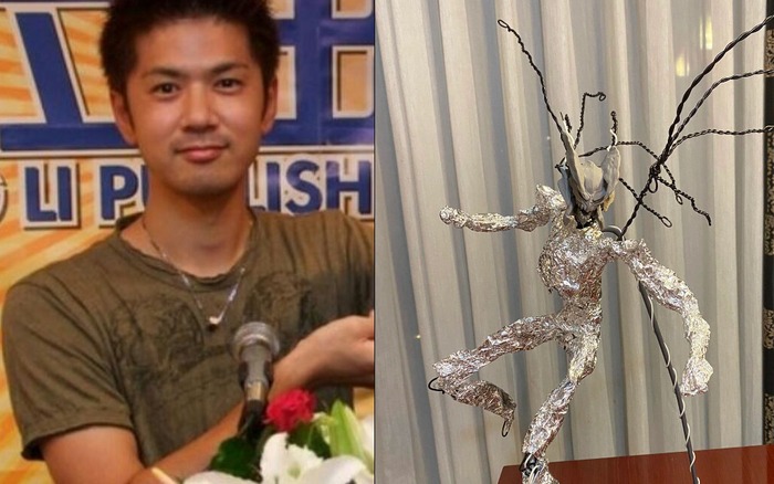 Vì quá yêu thích Garou nên tác giả One Punch Man đã nặn một phiên bản đất sét Garou ở hình dạng mới