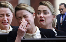 "Chuyên gia" nói gì về những giọt nước mắt "thật trân" của Amber Heard trên phiên tòa?