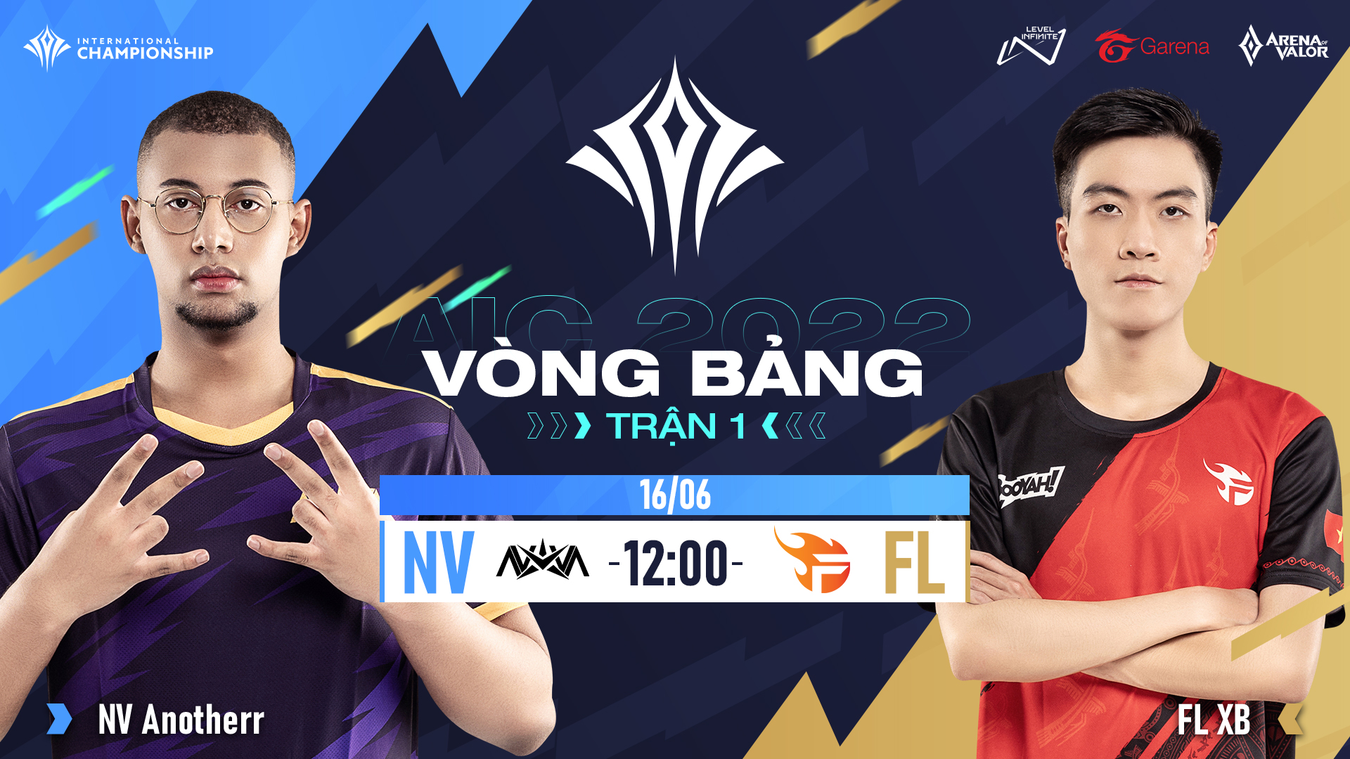 Lịch thi đấu Liên Quân Mobile Quốc tế AIC 2022, Team Flash gặp khó trong ngày mở màn, công bố đội hình ba đội tuyển Việt Nam tham dự