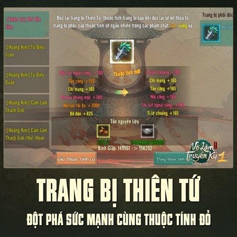 Tủ đồ mới của game thủ Võ Lâm Truyền Kỳ 1 Mobile có gì?