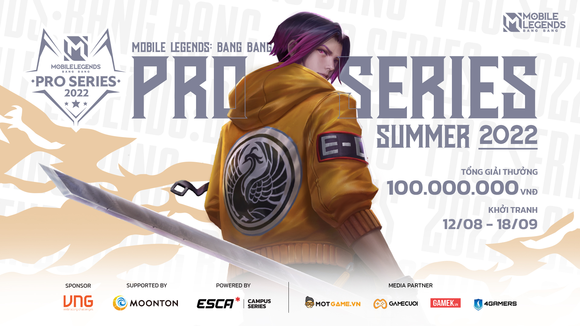 Khởi tranh hệ thống giải Mobile Legends: Bang Bang Pro Series Summer 2022