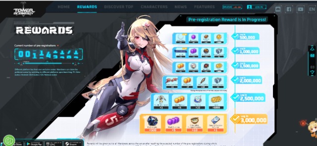 Game "Genshin Cyberpunk" Tower of Fantasy đạt mốc hơn 4 triệu lượt đăng ký trước