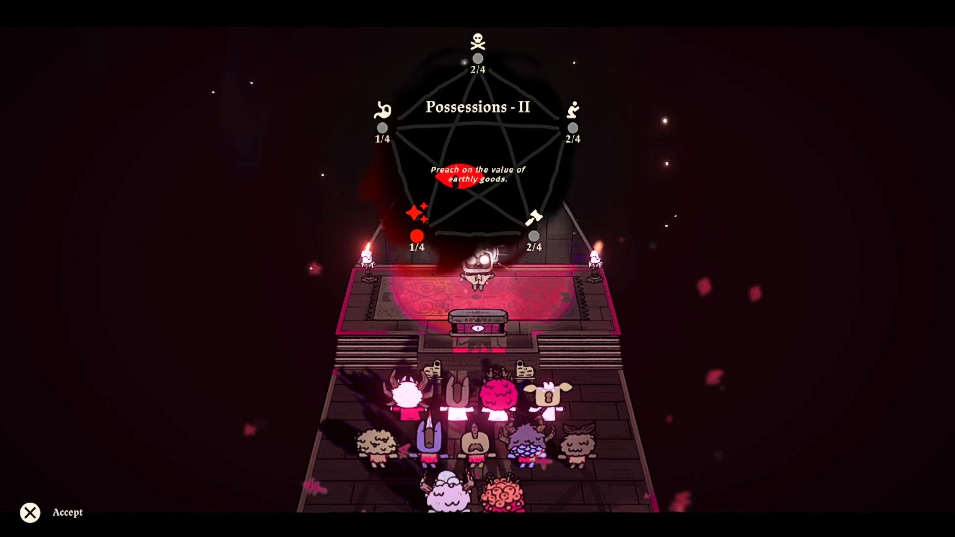 Cult of the Lamb và cơ chế Giáo lý cực kì quan trọng mà người chơi cần hiểu rõ