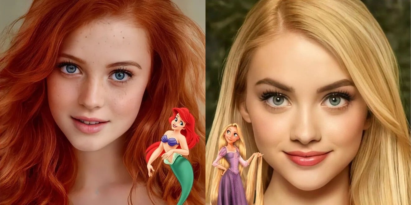 Nhan sắc các công chúa Disney qua "bàn tay phù thủy" Al sẽ trông như thế nào? (Phần 2)