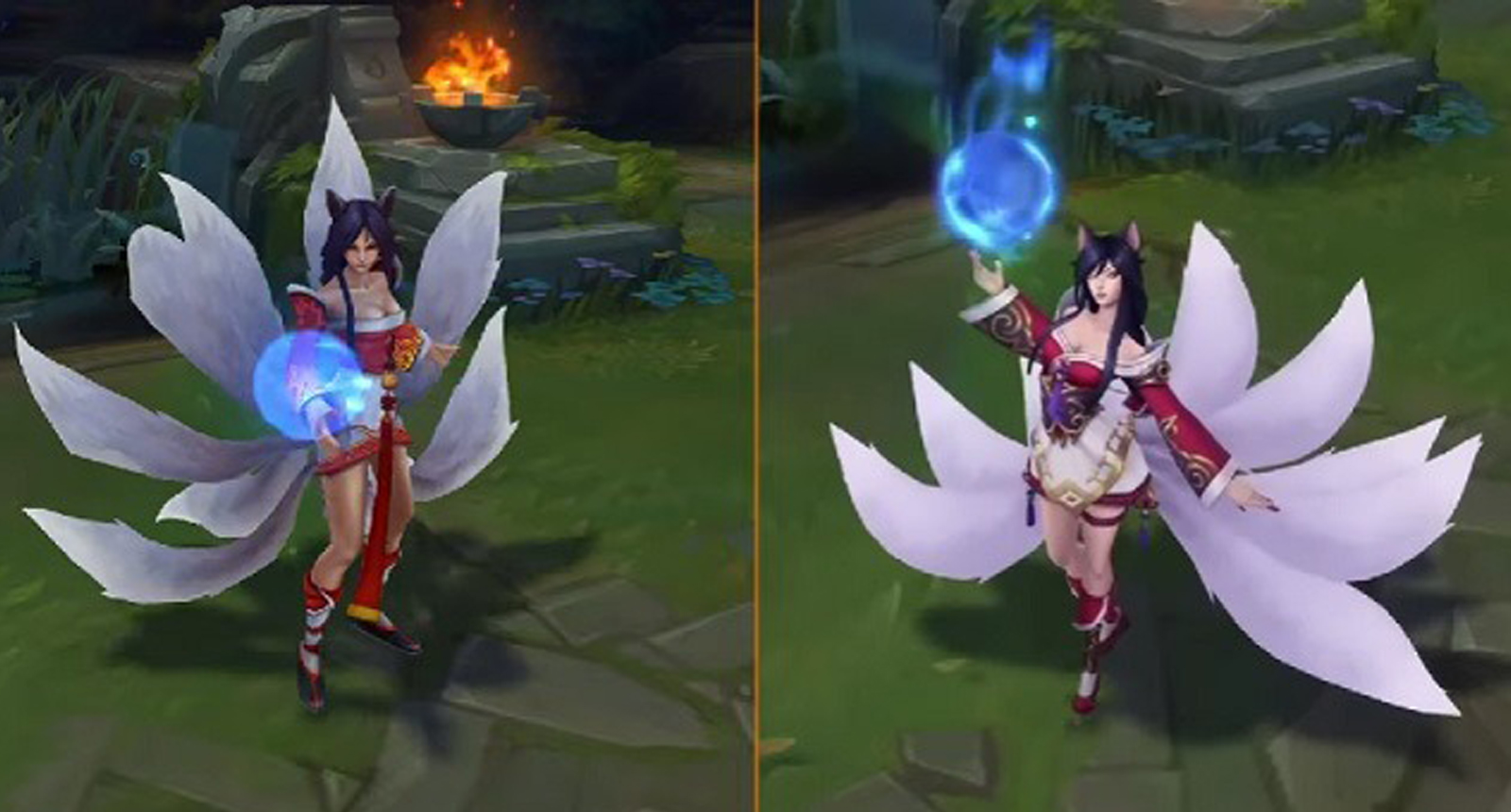 LMHT: So sánh sự khác biệt giữa Ahri bản cũ và bản đã tân trang ngoại hình