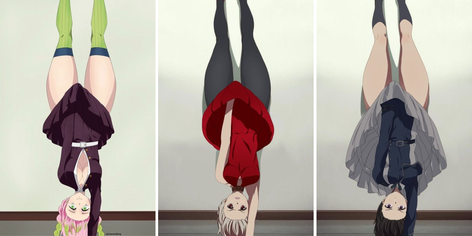 CĐM phát cuồng vì trend trồng chuối kiểu Chisato Lycoris Recoil của các waifu anime nổi tiếng