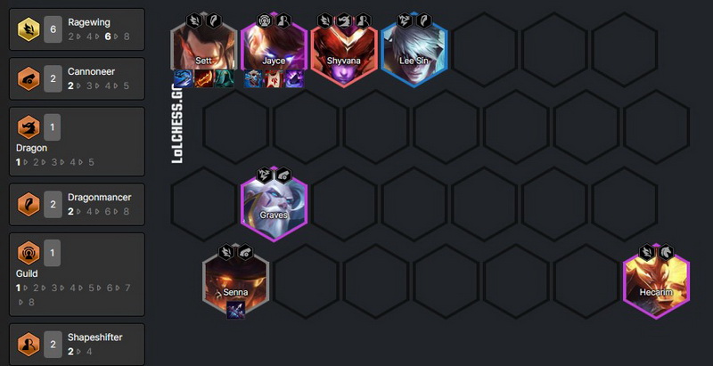 DTCL Mùa 7.5: Hướng dẫn Top đội hình Cuồng Long mạnh nhất bản 12.21 Rank Kim Cương