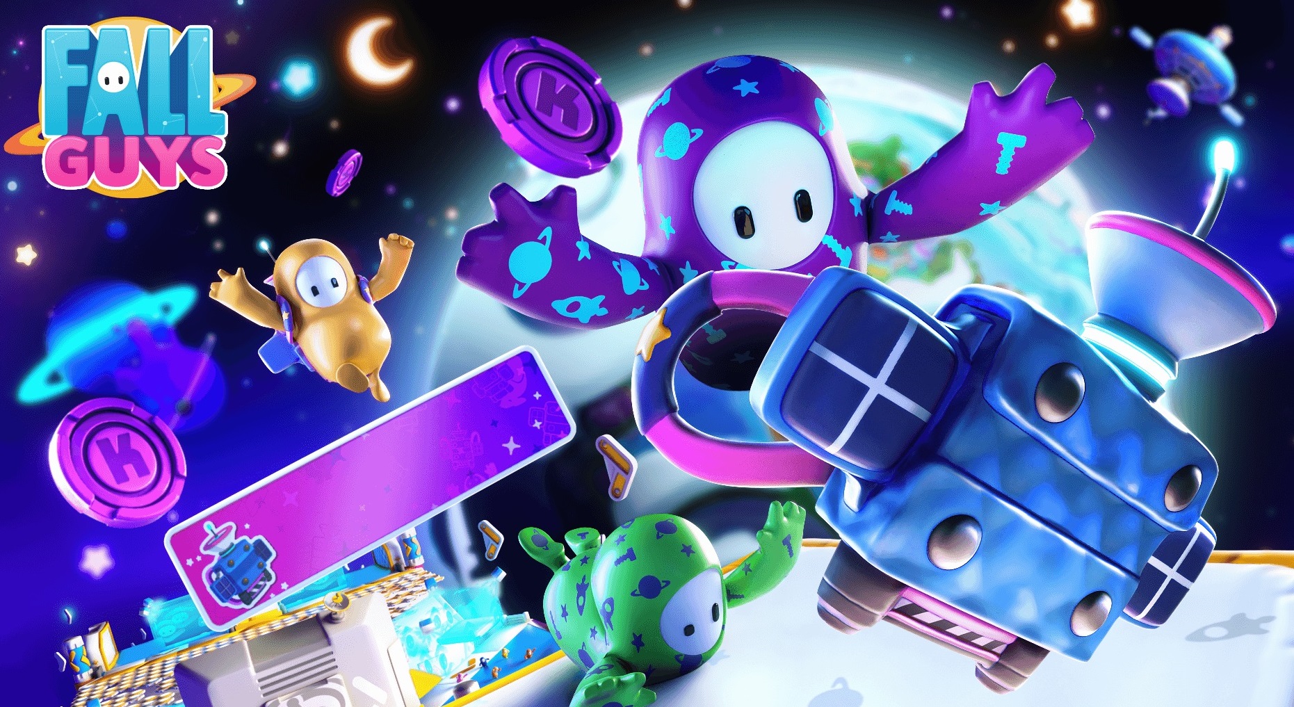 Fall Guys mùa 2 đã đến rất gần, tiếp tục khai thác chủ đề vũ trụ