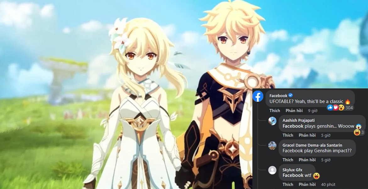 Facebook tỏ vẻ hào hứng với dự án anime Genshin Impact với studio của Kimetsu No Yaiba!