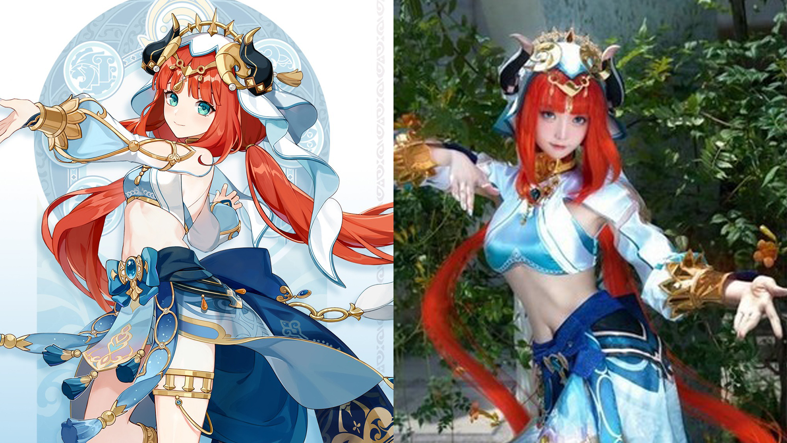 Genshin Impact: Ngẩn ngơ với bộ cosplay Nilou xinh đẹp tựa thiên thần
