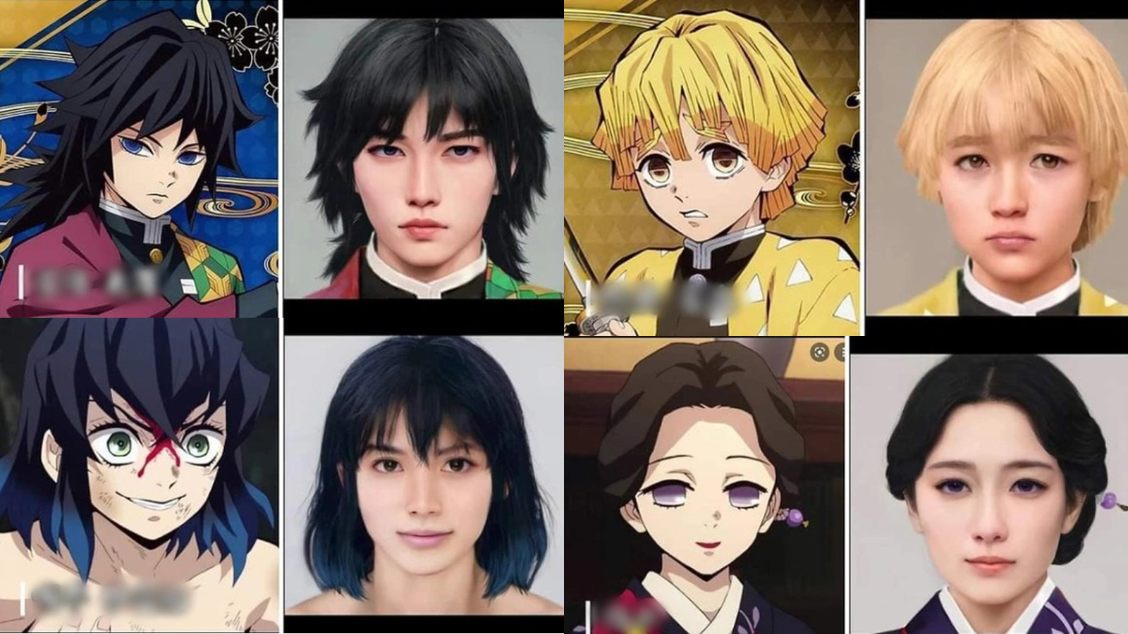 Khi trí tuệ nhân tạo đưa dàn nhân vật Kimetsu no Yaiba thành người thật